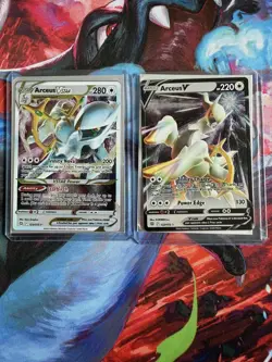 Arceus V & VSTAR (Metal Card Promos) 122 & 123/172 - Pokemon Sword & Shield UPC - Image 1