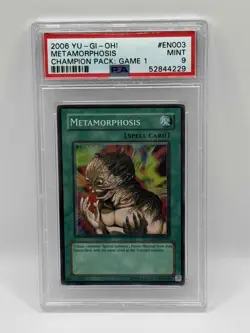Metamorphosis Yugioh 2006 CP01-EN003 Super Rare PSA 9 - Image 1
