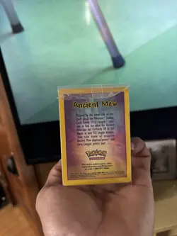 Pokemon Ancient Mew Exclusive Card Wizards of the Coast English Standard Size - Image 1