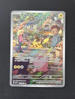 Pokemon Pikachu TCG Card 173/165 SV Scarlet & Violet 151 NM Pack Fresh! - Image 1