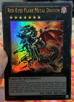 Red-Eyes Flare Metal Dragon Quarter Century Secret Rare RA01-EN038 NM Yugioh - Image 1