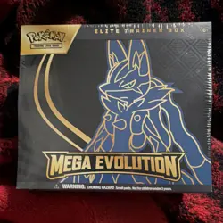 Pokemon Mega Evolution Elite Trainer Box with Riolu Full-Art Promo Card 2023 - Image 1