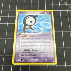 Unown (A) A/28 Unseen Forces Holo Pokemon Card H2 - Image 1