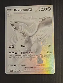 Pokemon TCG Reshiram EX White Flare English Holo Card 173/086 Ultra Rare - Image 1