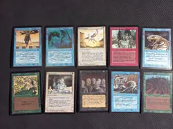 Lot 10 Beta Cards NM MTG 1993 Vintage old school magic - Image 1