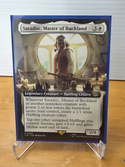 MTG Lord of the Rings Saradoc, Master of Buckland Extended Art 0383 - Image 1