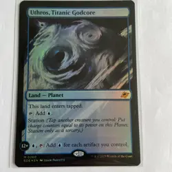 MTG Edge of Eternities - Uthros, Titanic Godcore(Foil) - M 0260 NM - Image 1