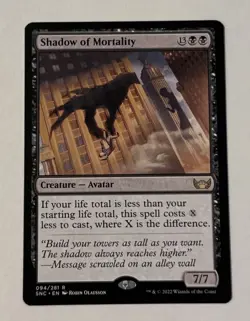 MTG Shadow of Mortality - Streets of New Capenna LP - Image 1