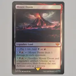 MTG Mount Doom Foil Universes Beyond: The Lord of the Rings #0258 - Image 1