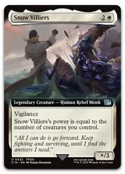 Snow Villiers (Extended Art) #432 (NM) Final Fantasy FIN Magic MTG - Image 1