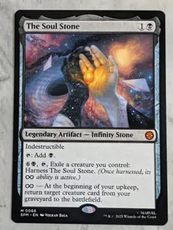 The Soul Stone | MTG Marvel SPM | Infinity Stone Artifact EDH | Mythic | NM - Image 1