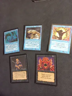 Lot 5 Beta Cards NM EX + !!! 1993 MTG Vintage old school magic ( Psychic is lp) - Image 3