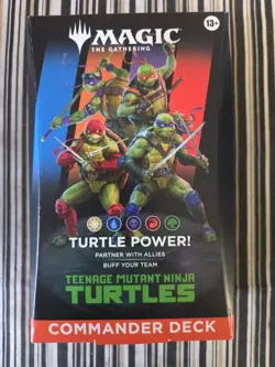 MTG Teenage Mutant Ninja Turtles- Turtle Power Commander Deck-New/Factory Sealed - Image 1