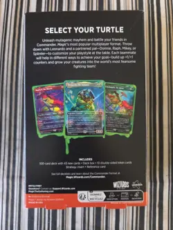 MTG Teenage Mutant Ninja Turtles- Turtle Power Commander Deck-New/Factory Sealed - Image 2