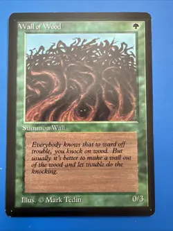 VINTAGE~MTG~🌟Wall of Wood🌟~Limited Beta Edition~MAGIC the Gathering - Image 1