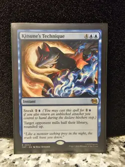 TMNT MTG - Kitsune's Technique Rare Non-Foil (Near Mint) - Image 1