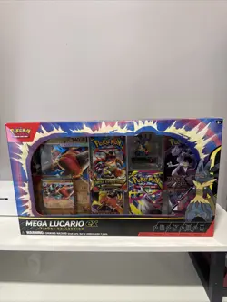 Mega Lucario ex Premium Figure Collection Box | Pokemon TCG | Sealed - Image 1