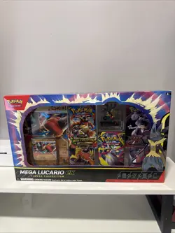 Mega Lucario ex Premium Figure Collection Box | Pokemon TCG | Sealed - Image 2