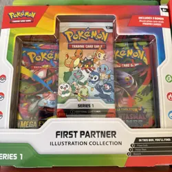 Lot Of 4 NEW SEALED Pokemon TCG First Partner Illustration Collection Series 1 - Image 2