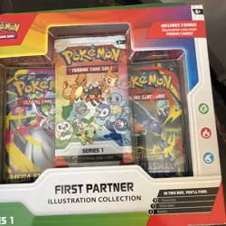 Lot Of 4 NEW SEALED Pokemon TCG First Partner Illustration Collection Series 1 - Image 3
