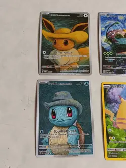 6 Pokemon x Van Gogh Black Star Promo ACG Art Card - read description - Image 2