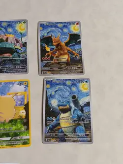 6 Pokemon x Van Gogh Black Star Promo ACG Art Card - read description - Image 4