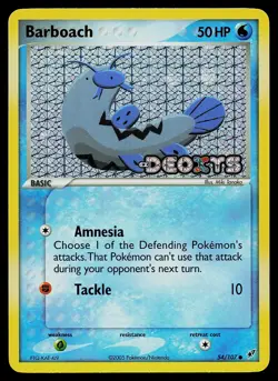 Pokemon Card - Barboach Stamped Deoxys 54/107 Reverse Holo - Image 1