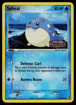 Pokemon Card - Spheal Power Keepers 65/108 Common Reverse Holo STAMPED - Image 1