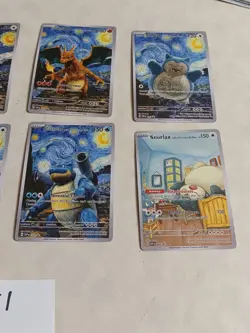 8 Pokemon x Van Gogh Black Star Promo ACG Art Card - read description - Image 3
