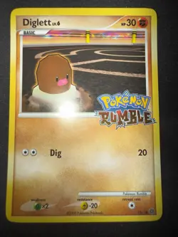 Diglett 11/16 - Pokemon Rumble Holo Stamped 2009 Pokemon TCG LP - Image 1
