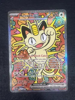 Pokemon TCG Meowth ex 121/088 Special Illustration Rare Perfect Order SIR - Image 1