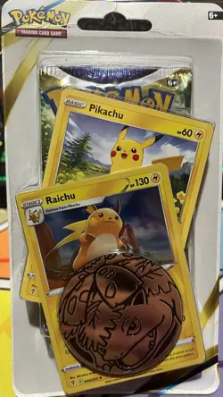 Pokemon TCG Brilliant Stars Pikachu & Raichu Checkout Lane Blister Pack - Image 1