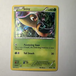 Pokemon Snivy BW06 Black & White Promo Holo Basic 60 HP Tail Smack - Image 1