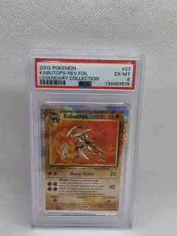 2002 Pokemon Kabutops Reverse Foil 27/110 Legendary Collection PSA 6 - Image 1