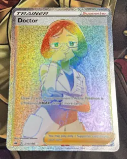 Doctor - 214/198 - Chilling Reign - Rainbow Secret Rare - Pokemon TCG - LP - Image 1