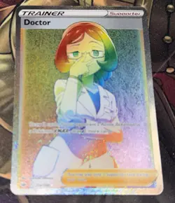 Doctor - 214/198 - Chilling Reign - Rainbow Secret Rare - Pokemon TCG - LP - Image 2