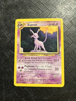 Pokemon TCG Espeon Neo Discovery Rare 20/75 Near Mint - Image 1