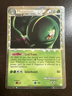 Meganium 109/123 Prime Pokemon TCG HeartGold Soulsilver DMG - Image 1