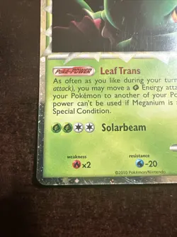Meganium 109/123 Prime Pokemon TCG HeartGold Soulsilver DMG - Image 5
