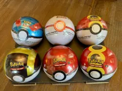 Pokemon TCG Pokeball Tin 6 Pack Q4 2025 (Pokeballs Factory Sealed) - Image 1