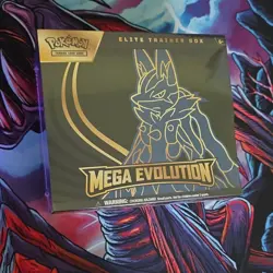 New Sealed Pokemon TCG Mega Evolution Elite Trainer Box Lucario English - Image 1