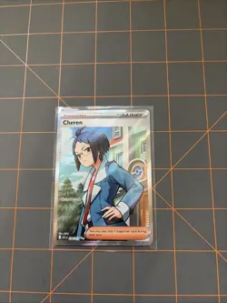 Cheren 258/217 Full Art Trainer Ultra Rare Holo Ascended Heroes Pokemon TCG - Image 1
