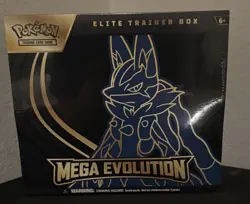 Pokemon TCG Mega Evolution Elite Trainer Box Lucario Riolu English - Image 1