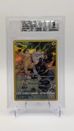 Pokemon TCG Pikachu Lost Origin Trainer Gallery TG05/TG30 Holo Beckett 9 - Image 1