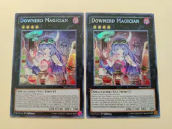 2x Downerd Magician MP14-EN225 Secret Rare 1st Ed LP - Image 1