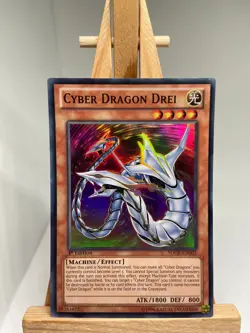 Cyber Dragon Drei - Super Rare 1st Edition SDCR-EN002 - NM - YuGiOh - Image 1