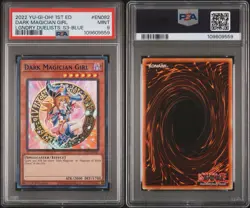 Yu-Gi-Oh! TCG PSA 9 2022 Dark Magician Girl LDS3--EN082 Blue - Image 3