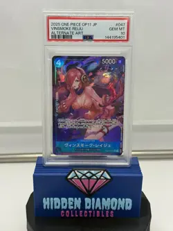 ONE PIECE OP11 #047 A FIST OF DIVINE SPEED VINSMOKE REIJU JP ALT ART PSA 10 - Image 1