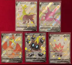 Pokemon TCG 5 Card Lot of Full Art V Promo Pokemon Cards - English M/NM - Image 1
