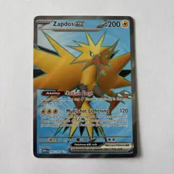 Zapdos ex Full Art 192/165 - 2023 Pokemon SV: Scarlet & Violet 151 - Image 1